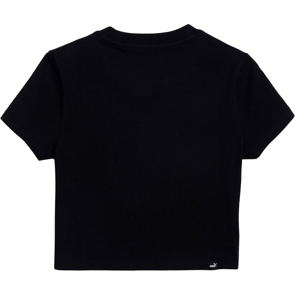 Puma camiseta manga corta mujer Puma ESS Slim Logo Tee vista trasera Puma camiseta manga corta mujer Puma ESS Slim Logo Tee vista trasera
