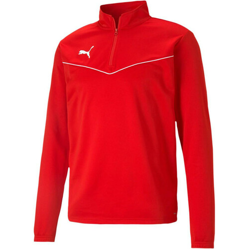 PUMA TEAMRISE 1/4 ZIP TOP rojo