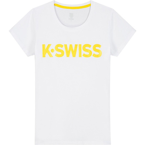 K-SWISS CAMISETA HYPERCOURT LOGO blanco