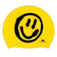 Turbo gorro natación Turbo GORRO SILICONA SUEDE SMILE 2020 vista frontal Turbo gorro natación Turbo GORRO SILICONA SUEDE SMILE 2020 vista frontal