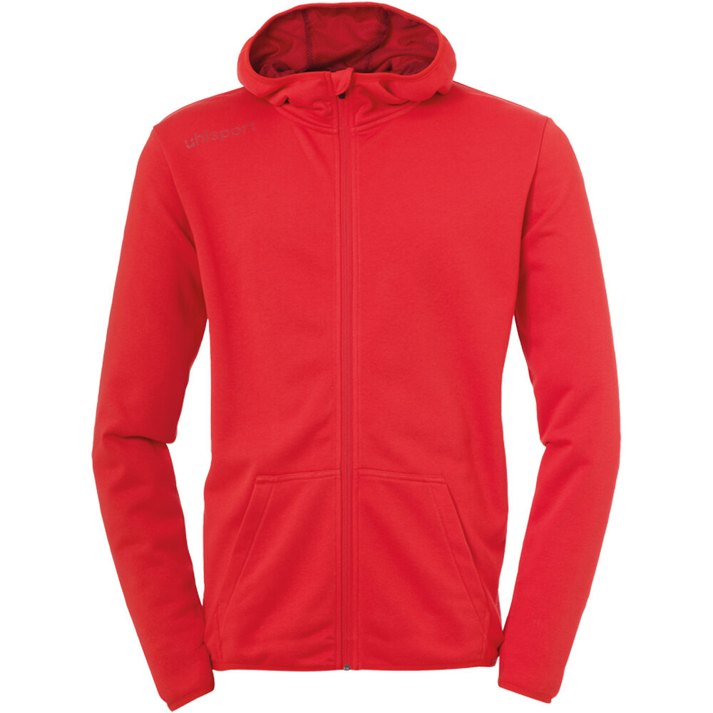 Uhlsport sudadera niño Uhlsport ESSENTIAL HOOD JACKET vista frontal Uhlsport sudadera niño Uhlsport ESSENTIAL HOOD JACKET vista frontal