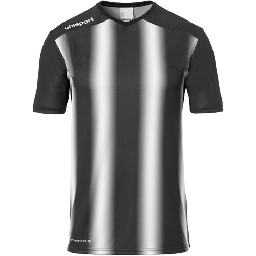 UHLSPORT STRIPE 2.0 SHIRT SHORTSLEEVED negro