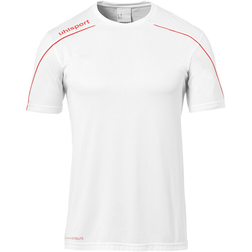 UHLSPORT STREAM 22 SHIRT SHORTSLEEVED blanco