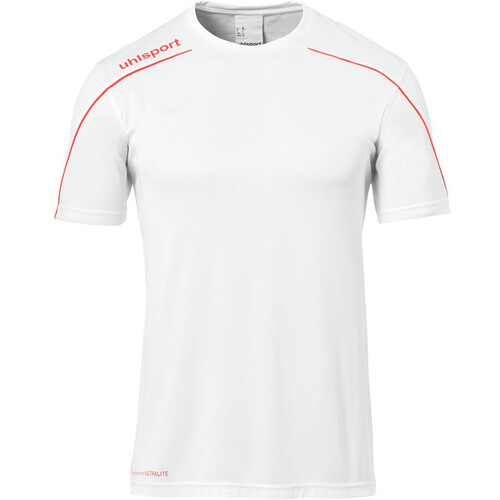 UHLSPORT STREAM 22 SHIRT SHORTSLEEVED BLR blanco