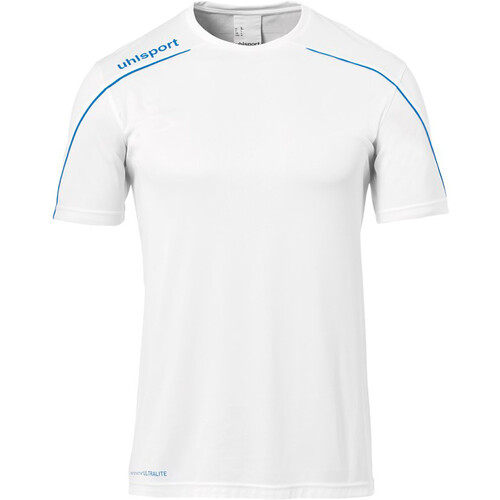 UHLSPORT STREAM 22 SHIRT SHORTSLEEVED BLA blanco