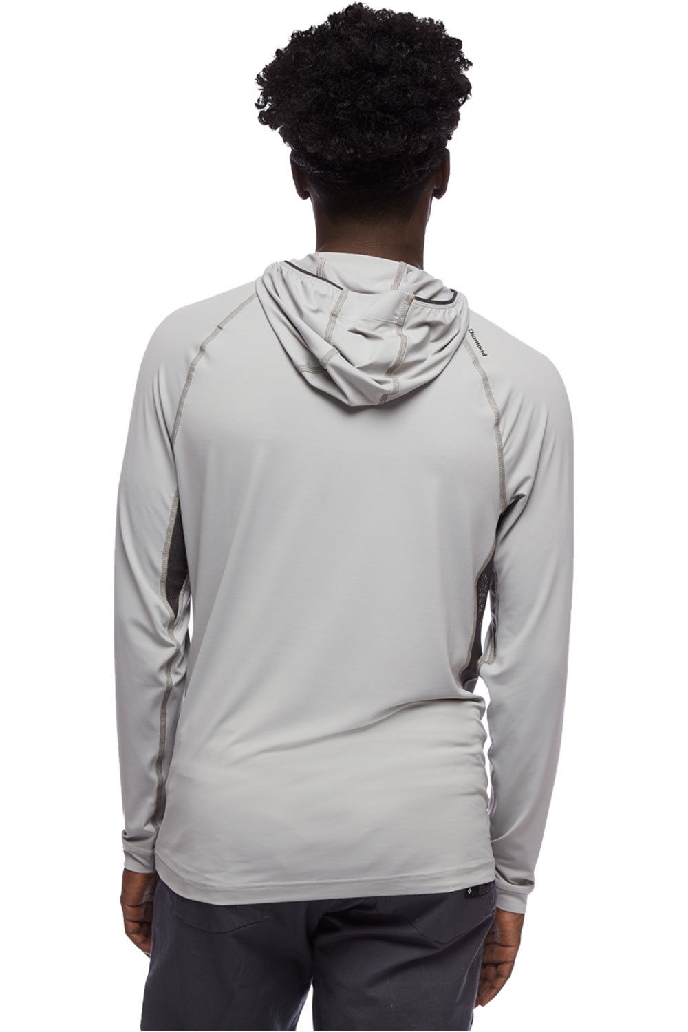 Black Diamond Sudaderas Montaña Hombre Black Diamond M ALPENGLOW PRO HOODY GR vista trasera Black Diamond Sudaderas Montaña Hombre Black Diamond M ALPENGLOW PRO HOODY GR vista trasera