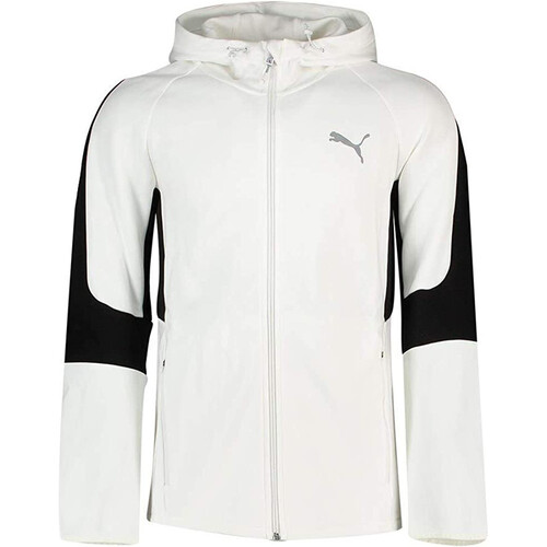 PUMA EVOSTRIPE  FZ HOODIE blanco