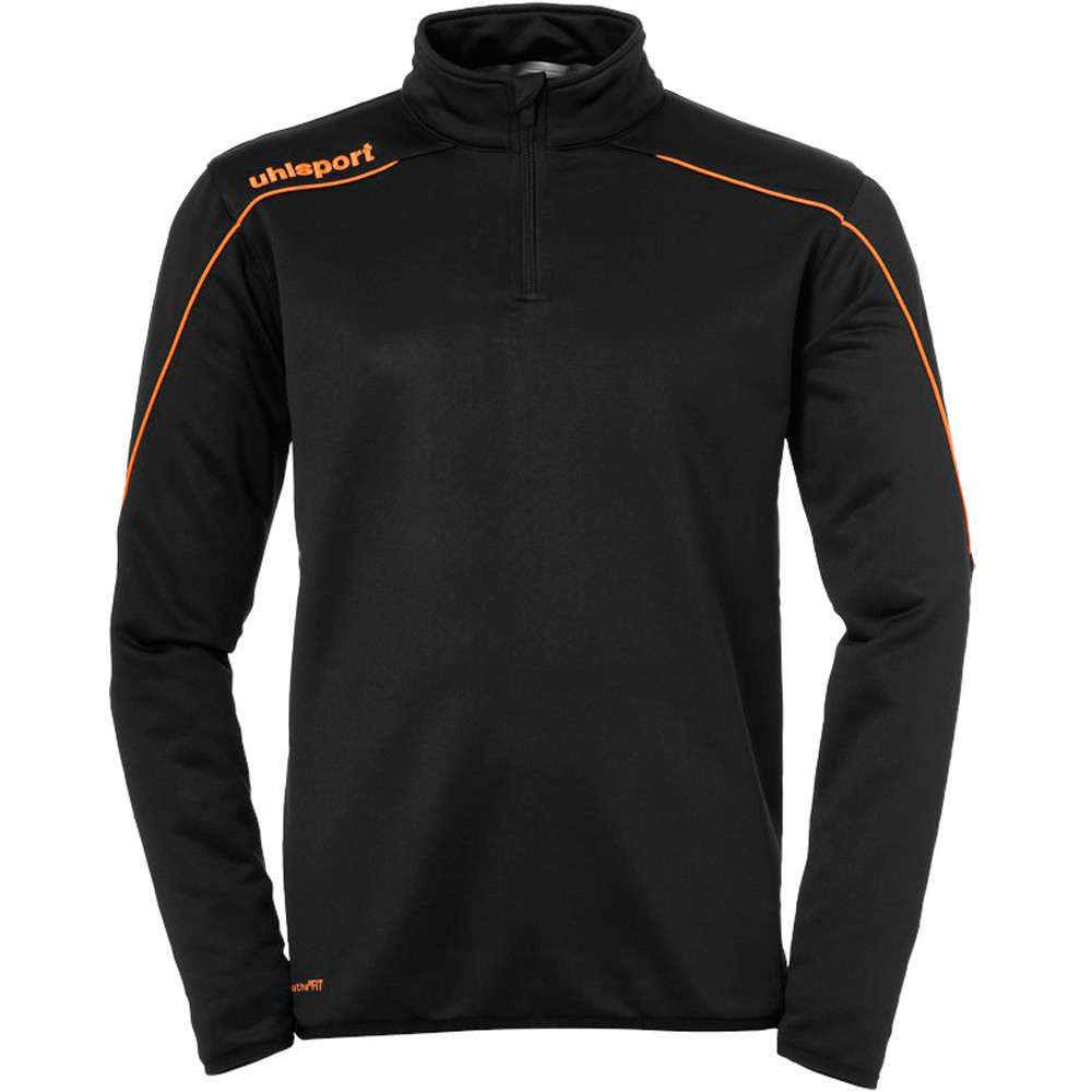 Uhlsport camiseta manga larga hombre Uhlsport STREAM 22 1/4 ZIP TOP NENA vista frontal Uhlsport camiseta manga larga hombre Uhlsport STREAM 22 1/4 ZIP TOP NENA vista frontal