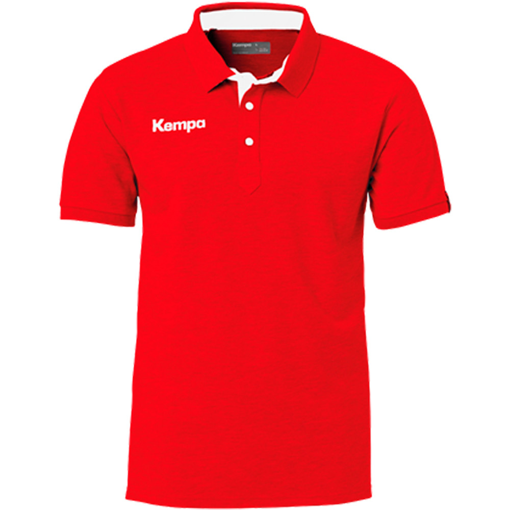 Kempa polo manga corta hombre Kempa PRIME POLO SHIRT vista frontal Kempa polo manga corta hombre Kempa PRIME POLO SHIRT vista frontal