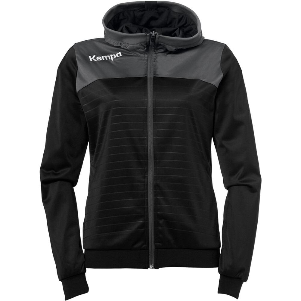 Kempa sudadera hombre Kempa EMOTION 2.0 HOOD JACKET WOMEN vista frontal Kempa sudadera hombre Kempa EMOTION 2.0 HOOD JACKET WOMEN vista frontal
