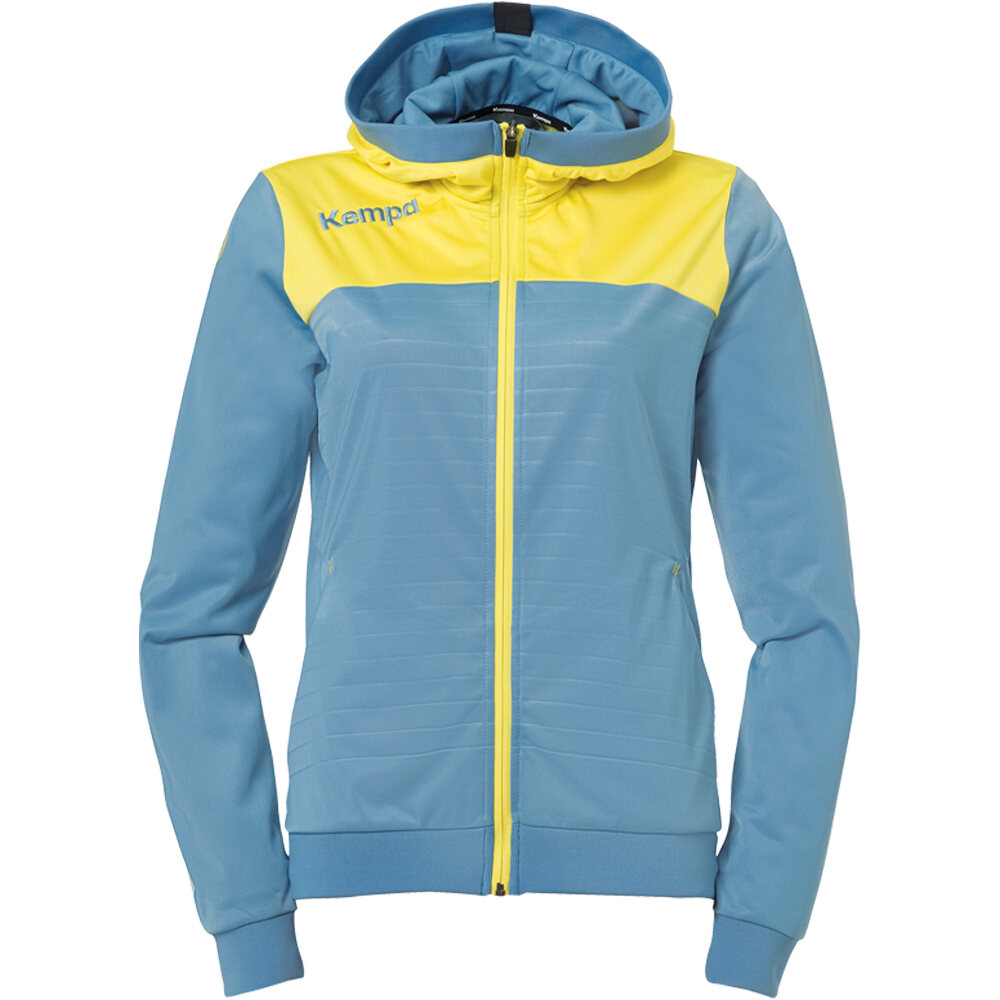 Kempa sudadera hombre Kempa EMOTION 2.0 HOOD JACKET WOMEN vista frontal Kempa sudadera hombre Kempa EMOTION 2.0 HOOD JACKET WOMEN vista frontal