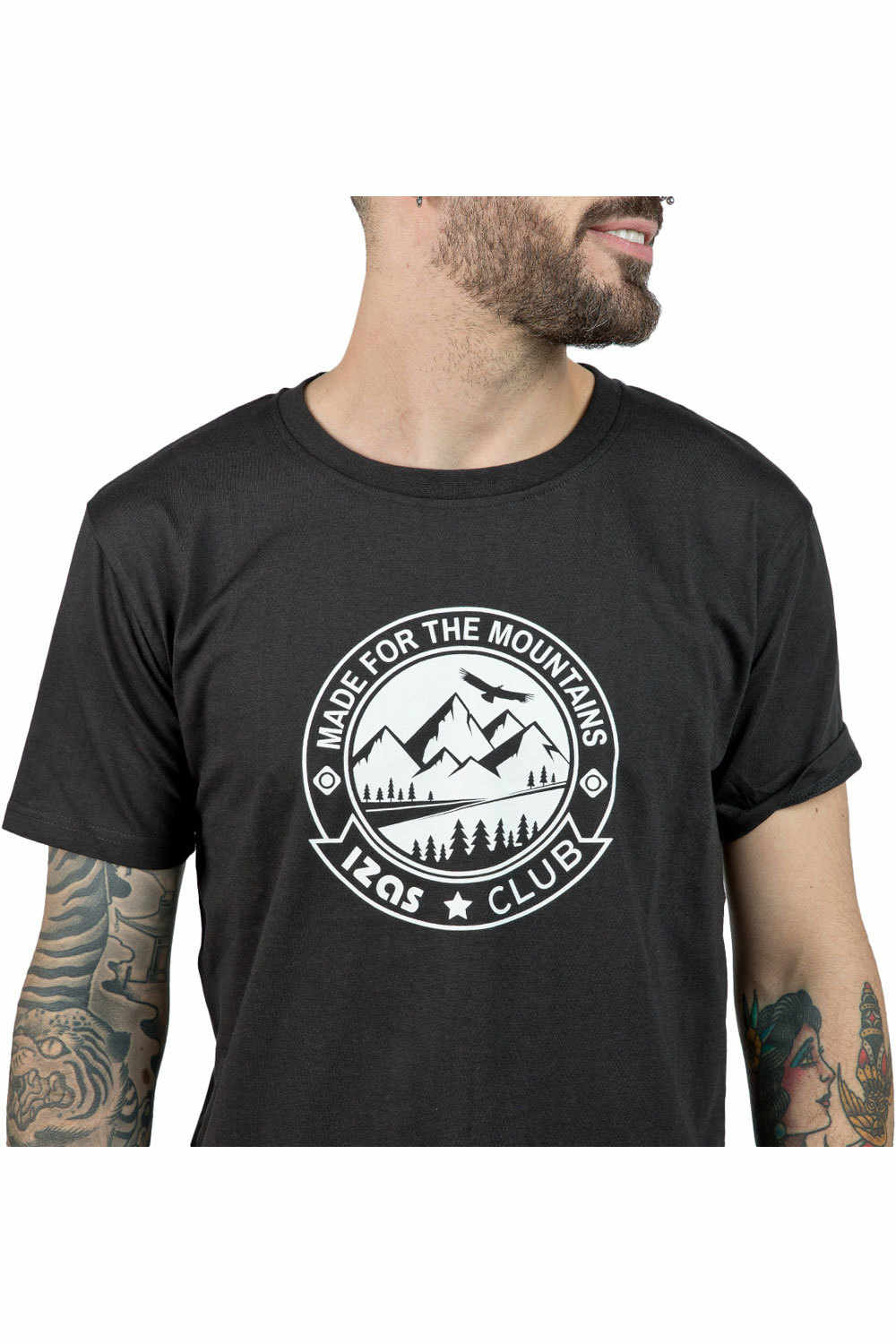 Izas camisa montaña manga corta hombre Izas ADAEL M vista detalle Izas camisa montaña manga corta hombre Izas ADAEL M vista detalle