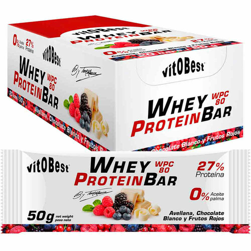 VITOBEST CAJA WHEY BAR TORREB CHOC BL FRU RO 20UD