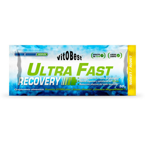 VITOBEST CAJA ULTRA FAST RECOVERY 12 X 50 G LIMON