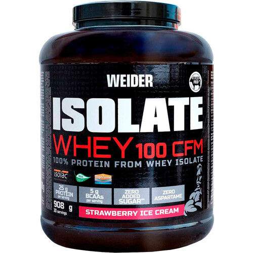 WEIDER ISOLATE WHEY 100 CFM FRESA 908 G