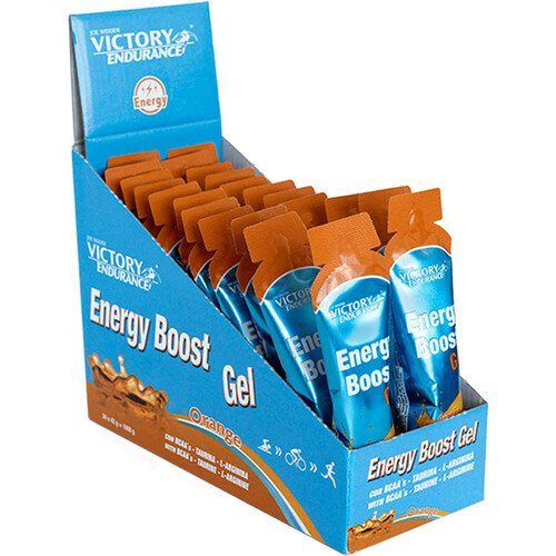 VICTORY CAJA ENERGY BOOST GEL  NARANJA 24UDS