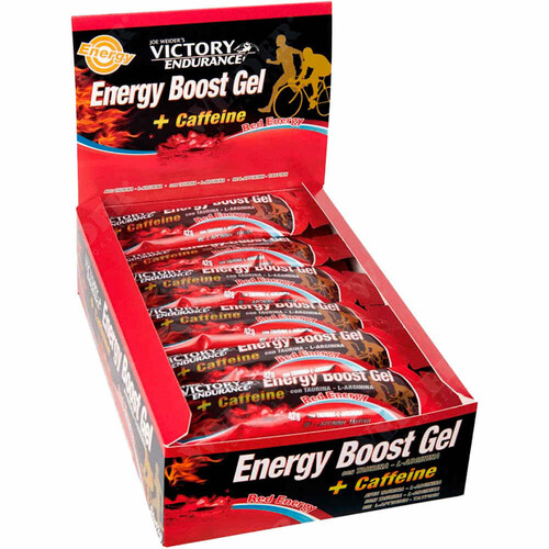VICTORY CAJA ENERGY BOOST GEL+CAFEIN RED 24UDS