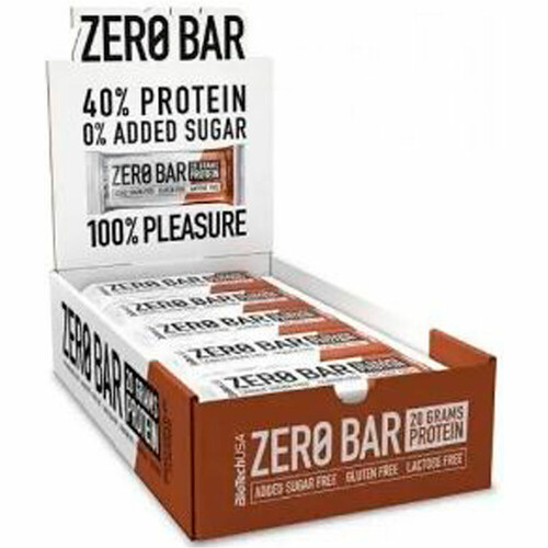 BIOTECHUSA CAJA  ZERO BAR CHOCOLATE DOBLE 20*50G