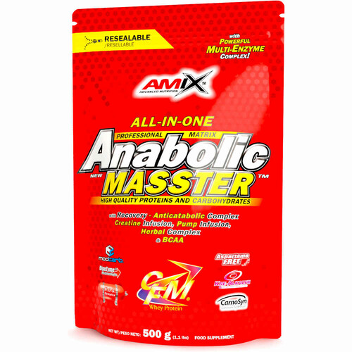 AMIX NUTRITION ANABOLIC MASSTER SACO 500 GR CHOCOLATE