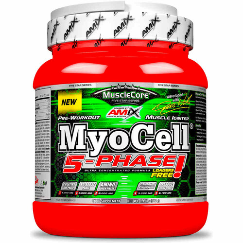 AMIX MUSCLECORE MYOCELL 5 PHASE 500 GR FRUIT PUNCH