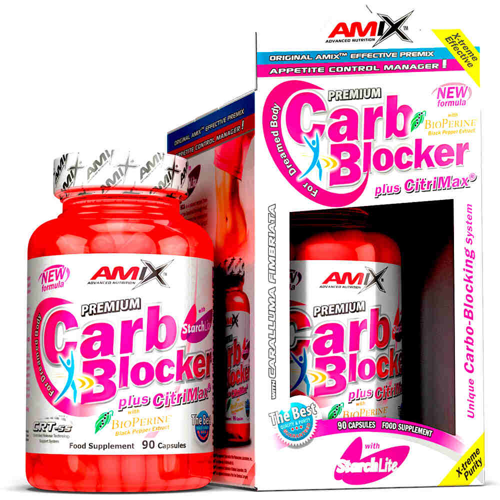 Amix Nutrition Perdida De Peso Amix Nutrition CARB BLOCKER WITH STARCHLITE 90 CAPS vista frontal Amix Nutrition Perdida De Peso Amix Nutrition CARB BLOCKER WITH STARCHLITE 90 CAPS vista frontal