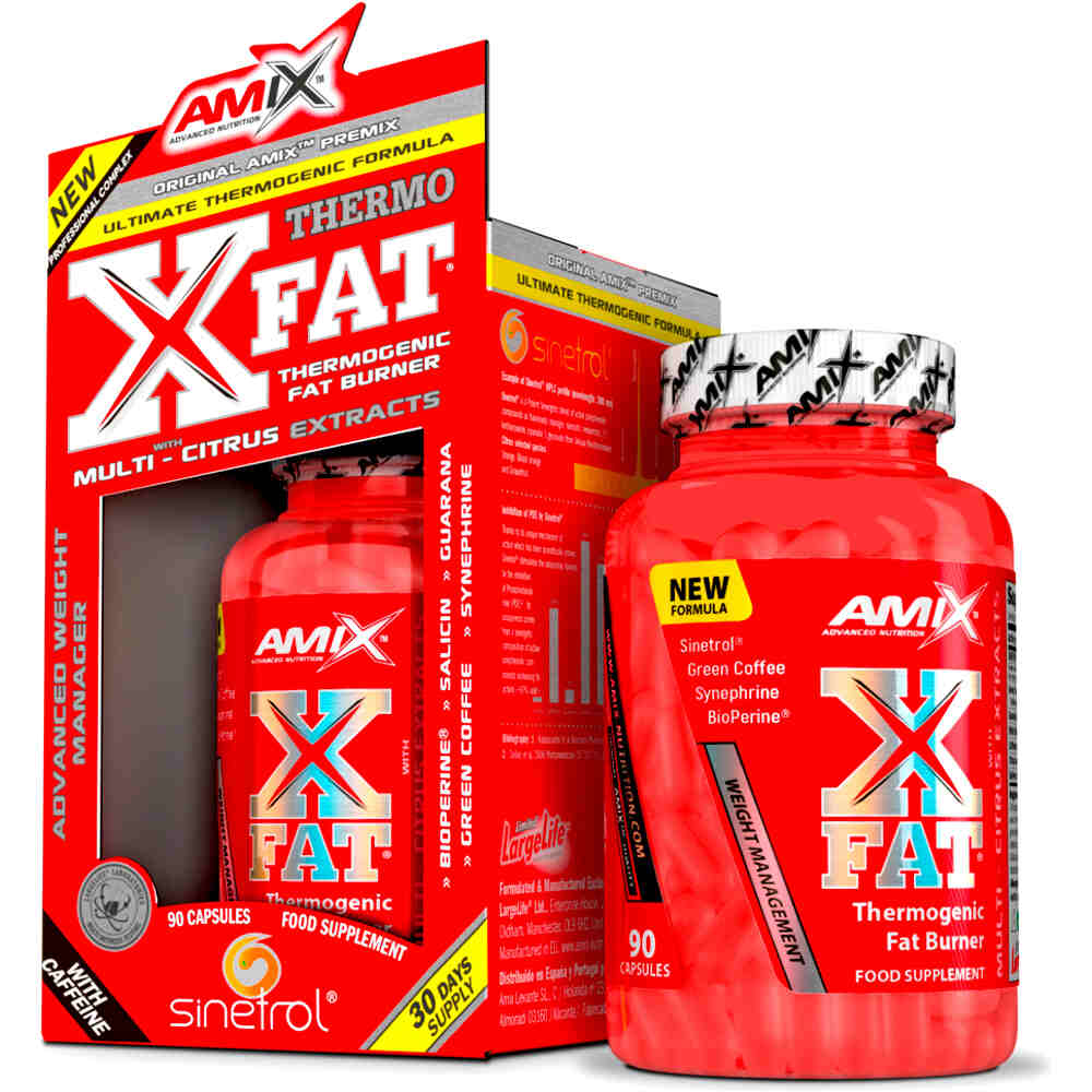 Amix Nutrition Perdida De Peso Amix Nutrition X-FAT THERMOGENIC FAT BURNER 90 CAPS vista frontal Amix Nutrition Perdida De Peso Amix Nutrition X-FAT THERMOGENIC FAT BURNER 90 CAPS vista frontal