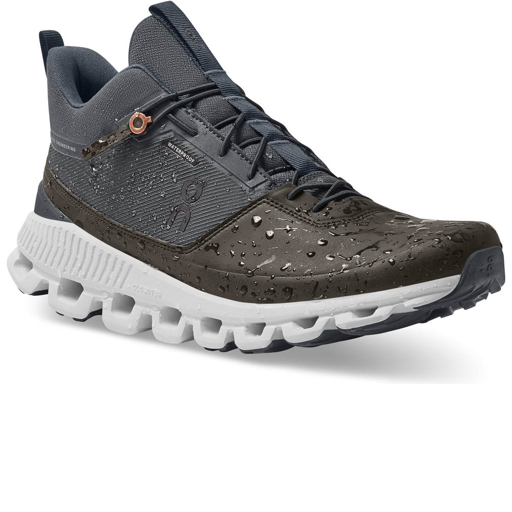 On zapatilla running hombre On Cloud Hi Waterproof lateral interior On zapatilla running hombre On Cloud Hi Waterproof lateral interior