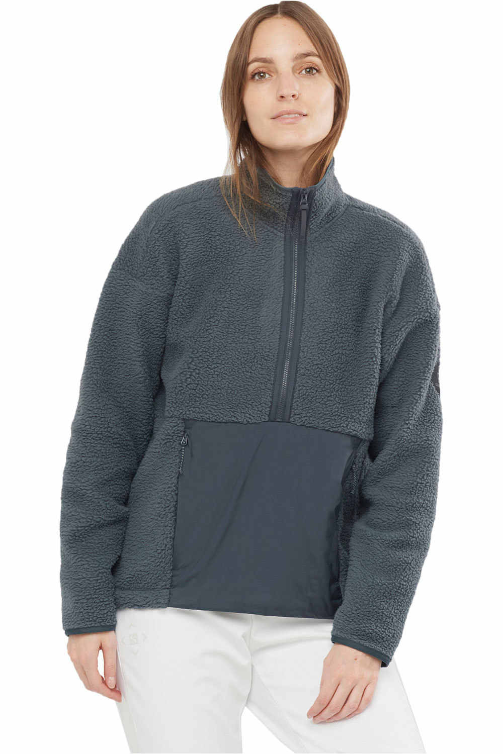 Salomon forro polar mujer Salomon SNOWSHELTER TEDDY HZ W vista frontal Salomon forro polar mujer Salomon SNOWSHELTER TEDDY HZ W vista frontal