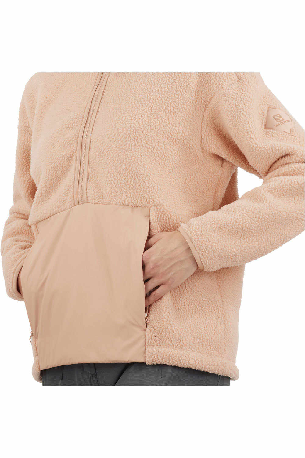 Salomon forro polar mujer Salomon SNOWSHELTER TEDDY HZ W vista detalle Salomon forro polar mujer Salomon SNOWSHELTER TEDDY HZ W vista detalle