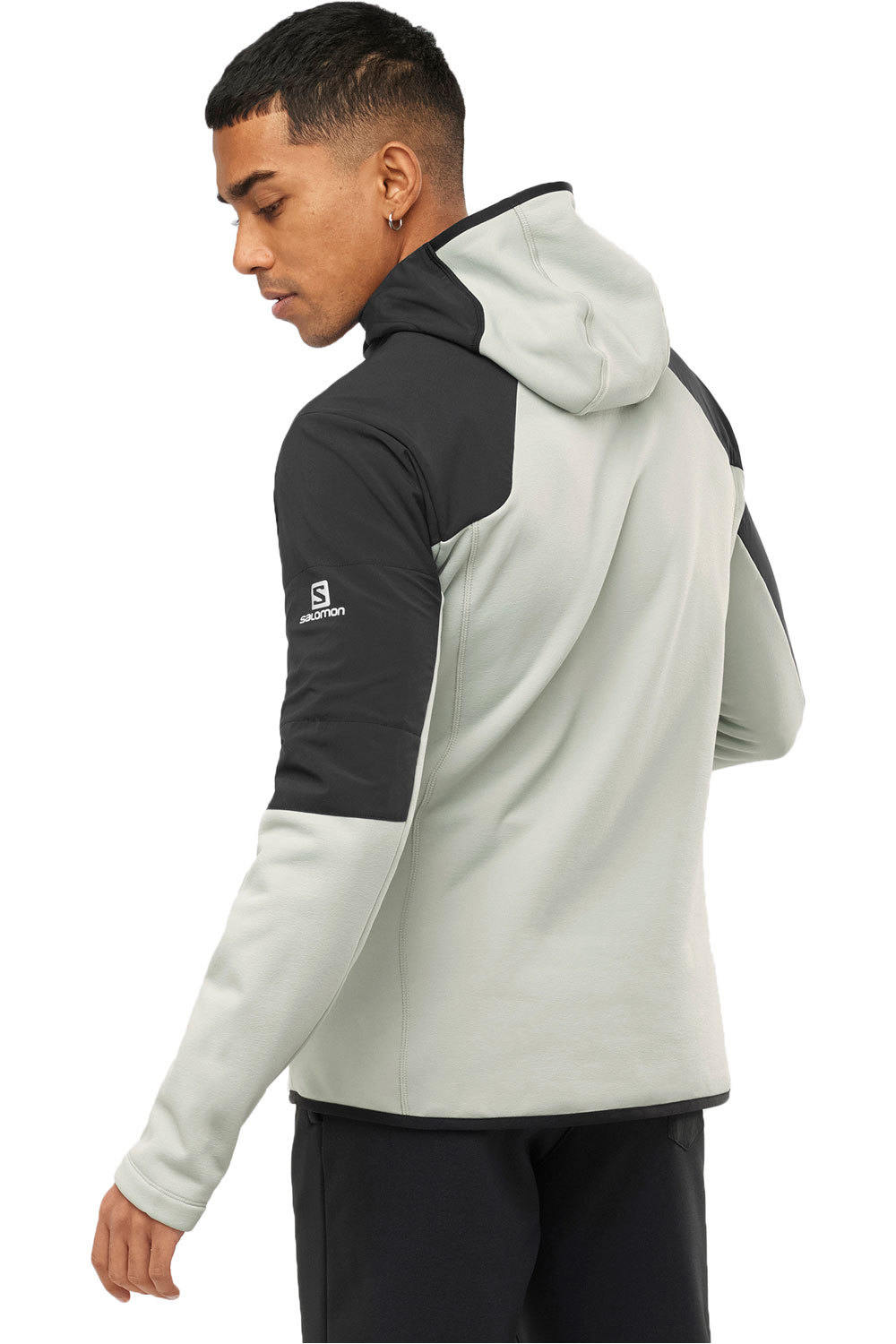 Salomon forro polar hombre Salomon OUTLINE WARM HYBRID HDY M vista trasera Salomon forro polar hombre Salomon OUTLINE WARM HYBRID HDY M vista trasera