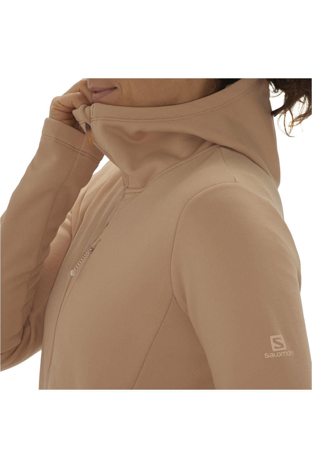 Salomon forro polar mujer Salomon SNTIAL XWARM HOODIE W vista detalle Salomon forro polar mujer Salomon SNTIAL XWARM HOODIE W vista detalle
