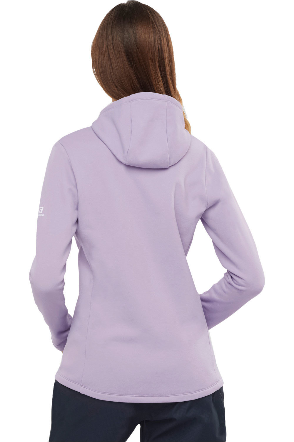 Salomon forro polar mujer Salomon SNTIAL XWARM HOODIE W vista trasera Salomon forro polar mujer Salomon SNTIAL XWARM HOODIE W vista trasera