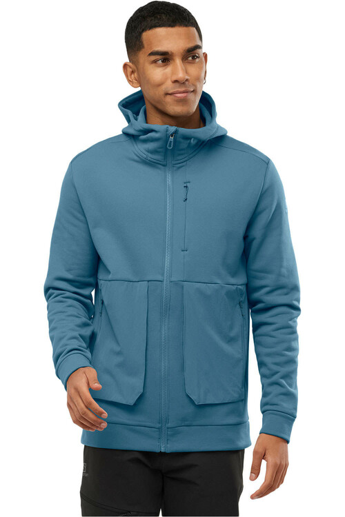 SALOMON SNTIAL WARM FLEECE FZ M azul