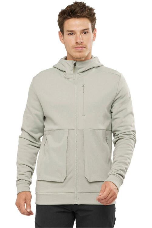 SALOMON SNTIAL WARM FLEECE FZ M gris