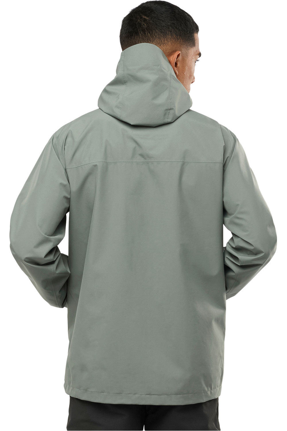Salomon chaqueta impermeable hombre Salomon OUTLINE GTX 2.5L JKT M vista trasera Salomon chaqueta impermeable hombre Salomon OUTLINE GTX 2.5L JKT M vista trasera