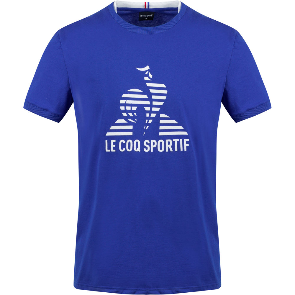 Le Coq Sportif camiseta manga corta hombre Le Coq Sportif RAYURES Tee SS N1 M vista frontal Le Coq Sportif camiseta manga corta hombre Le Coq Sportif RAYURES Tee SS N1 M vista frontal