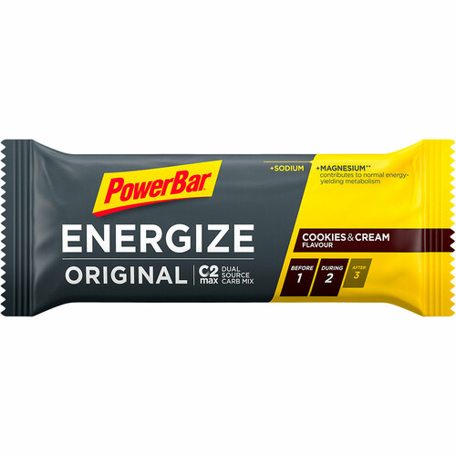 POWERBAR CAJA ENERGIZE COOKIES & CREAM 25UDS