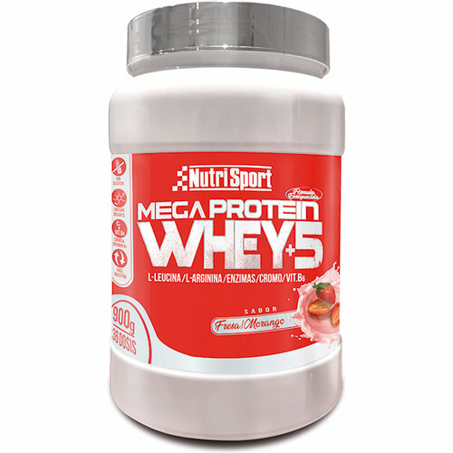 NUTRISPORT MEGA PROTEIN 5WHEY  900G FRESA