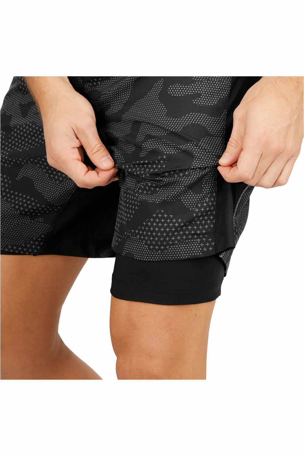 Salomon pantalón running hombre Salomon AGILE 2IN1 SHORT M NE vista detalle Salomon pantalón running hombre Salomon AGILE 2IN1 SHORT M NE vista detalle