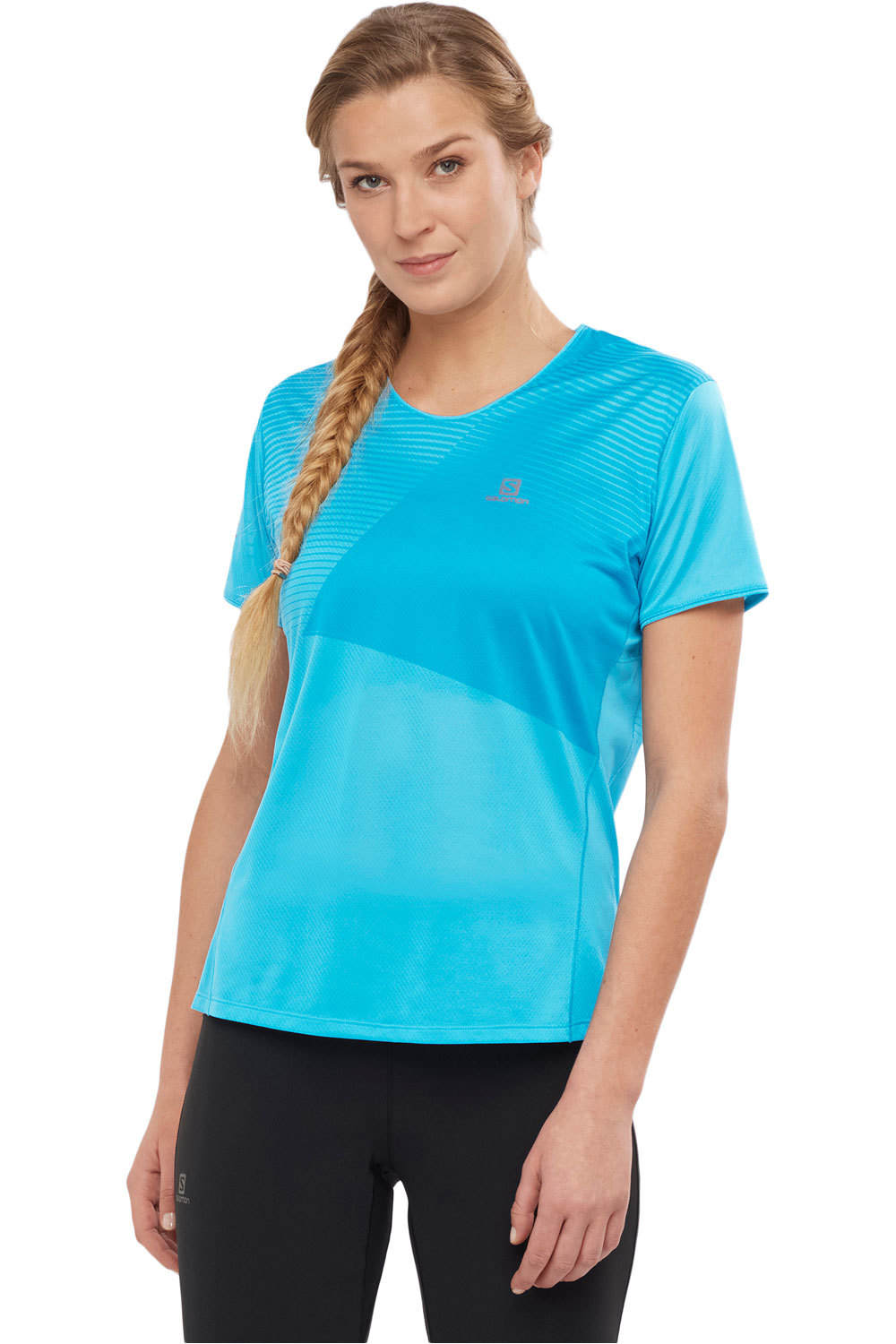 Salomon camiseta entrenamiento manga corta mujer Salomon SENSE TEE W vista frontal Salomon camiseta entrenamiento manga corta mujer Salomon SENSE TEE W vista frontal