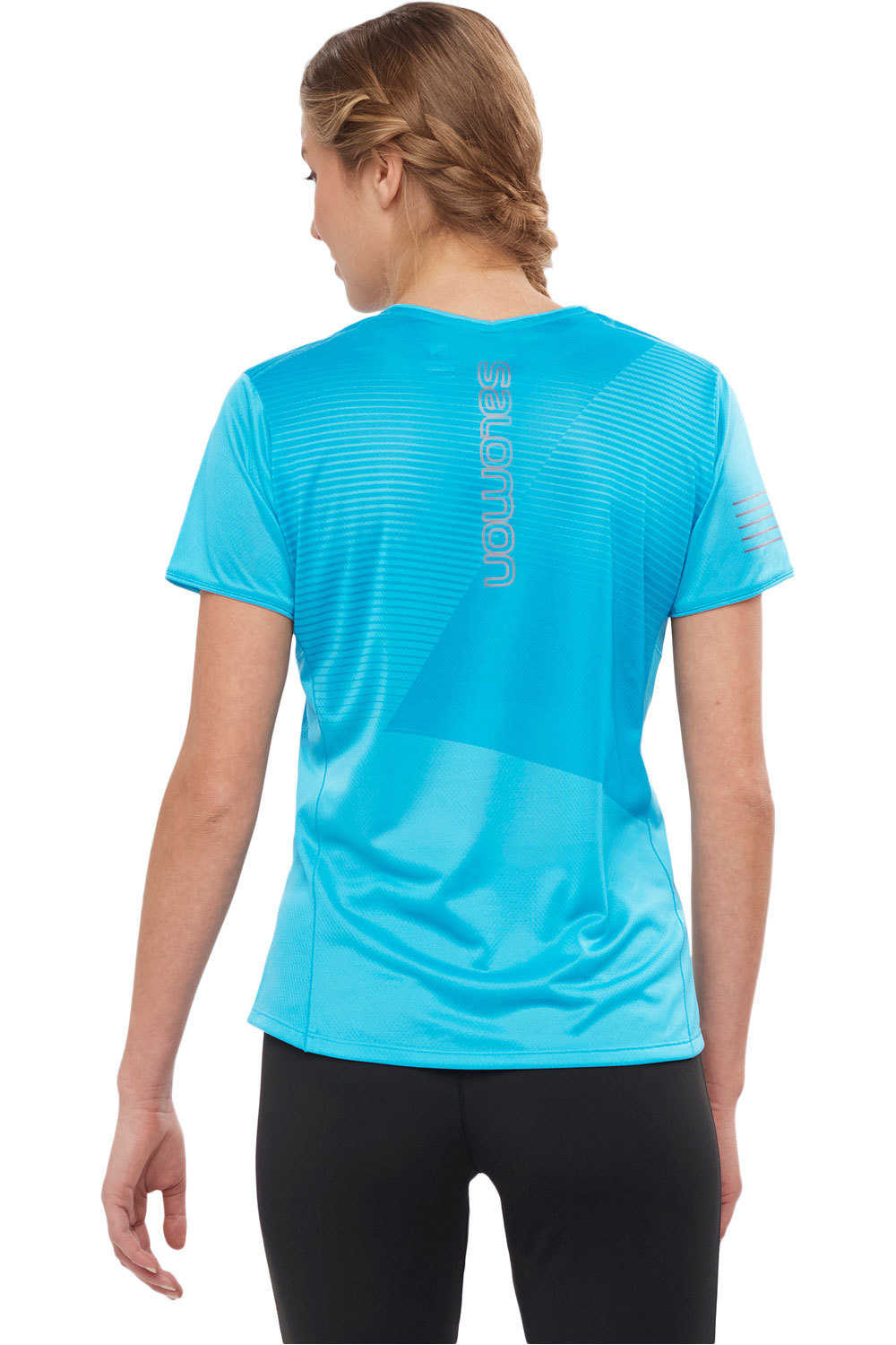 Salomon camiseta entrenamiento manga corta mujer Salomon SENSE TEE W vista trasera Salomon camiseta entrenamiento manga corta mujer Salomon SENSE TEE W vista trasera