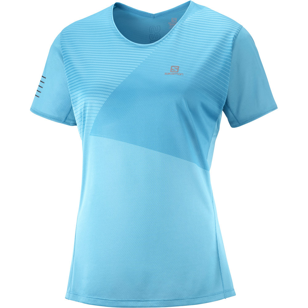 Salomon camiseta entrenamiento manga corta mujer Salomon SENSE TEE W vista detalle Salomon camiseta entrenamiento manga corta mujer Salomon SENSE TEE W vista detalle