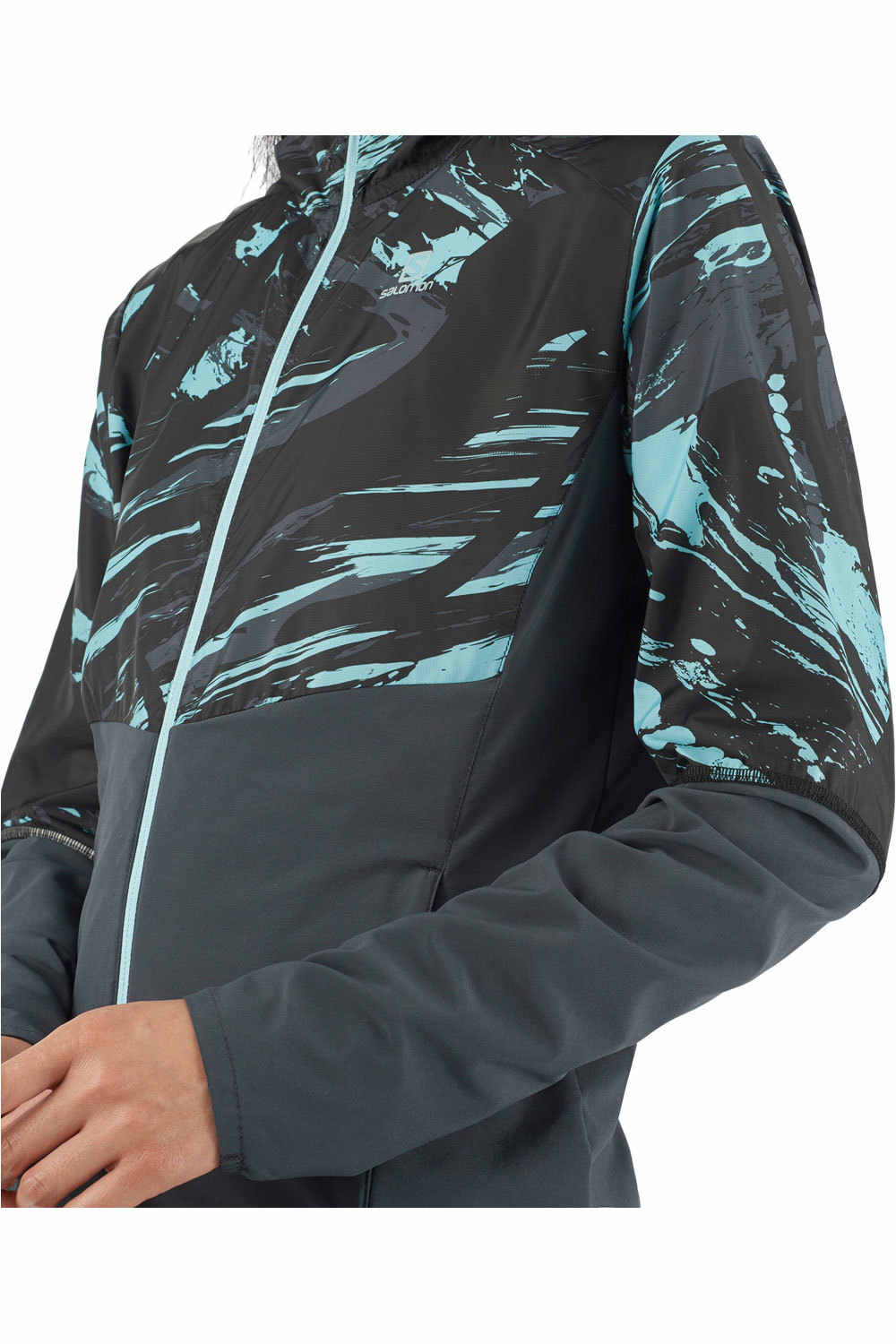 Salomon CHAQUETA TRAIL RUNNING MUJER Salomon AGILE FZ HOODIE W 04 Salomon CHAQUETA TRAIL RUNNING MUJER Salomon AGILE FZ HOODIE W 04