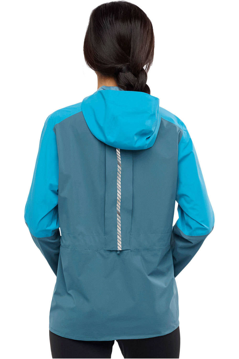 Salomon CHAQUETA TRAIL RUNNING MUJER Salomon BONATTI TRAIL WP JKT W vista trasera Salomon CHAQUETA TRAIL RUNNING MUJER Salomon BONATTI TRAIL WP JKT W vista trasera