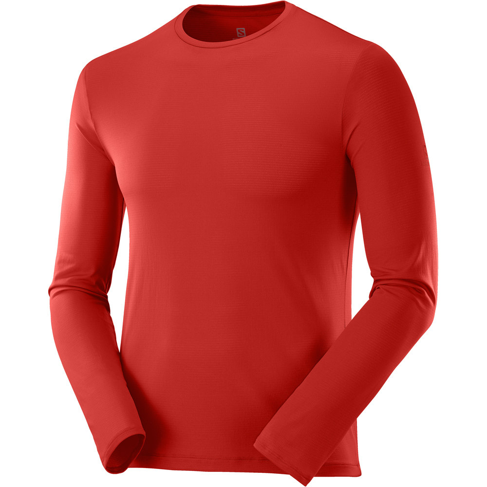 Salomon camisetas trail running manga larga hombre Salomon AGILE LS TEE M vista detalle Salomon camisetas trail running manga larga hombre Salomon AGILE LS TEE M vista detalle