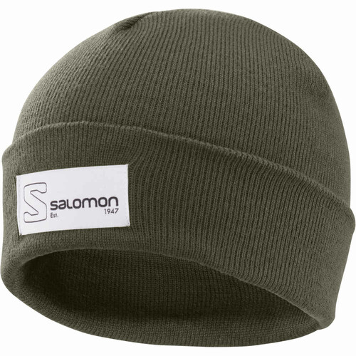 SALOMON OUTLIFE LOGO BEANIE verde