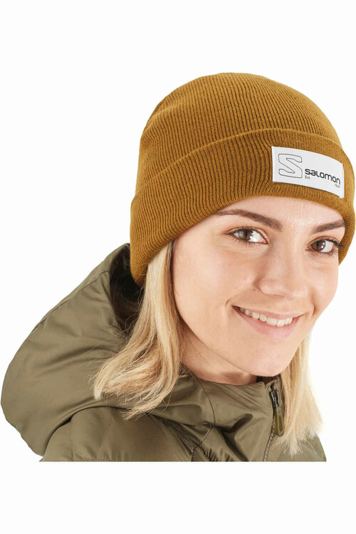 SALOMON OUTLIFE LOGO BEANIE marron