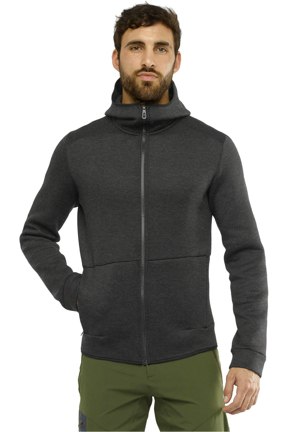 Salomon camisetas trail running manga larga hombre Salomon SIGHT HOODIE M vista frontal Salomon camisetas trail running manga larga hombre Salomon SIGHT HOODIE M vista frontal