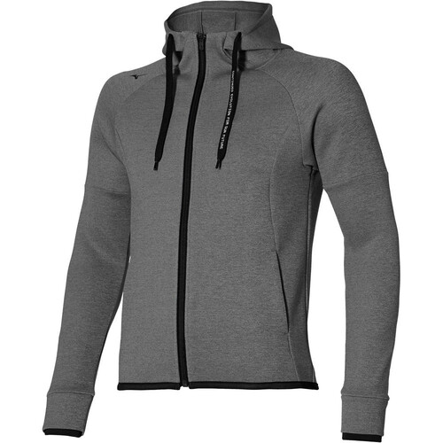MIZUNO RB HOODED SWEAT JACKET (W) gris