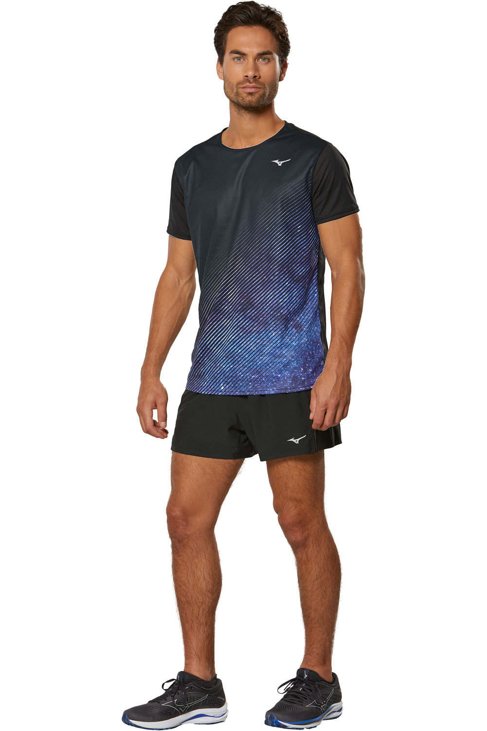 Mizuno camiseta técnica manga corta hombre Mizuno Aero Tee vista frontal Mizuno camiseta técnica manga corta hombre Mizuno Aero Tee vista frontal